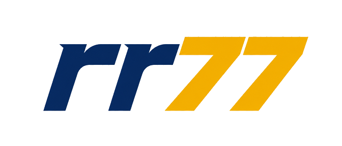 rr77 উষ্ণ বাদামি লোগো